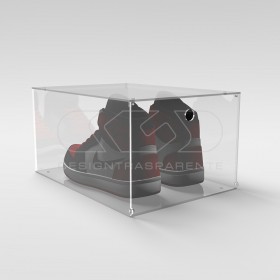 Caja de zapatos de 30 cm vitrina de metacrilato transparente.