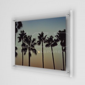 Photo Frame Base cm 95 variable H plexiglass with transparent screws.