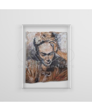 Canvas and paintings 75 cm protection box frame acrylic display case.