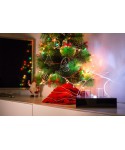 Presepe moderno stilizzato in plexiglass trasparente illuminato a led