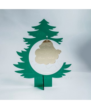 Albero di Natale in plexiglass verde Addobbi natalizi su misura.