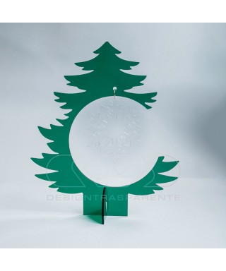 Green acrylic Christmas Tree custom Christmas decorations.