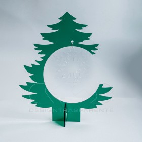 Árbol de Navidad de metacrilato verde Adornos navideños a medida.