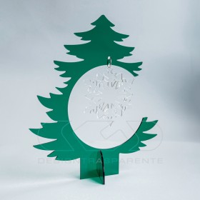 Árbol de Navidad de metacrilato verde Adornos navideños a medida.