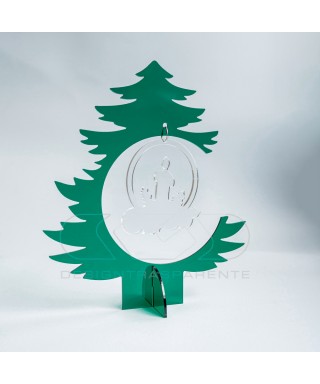Green acrylic Christmas Tree custom Christmas decorations.