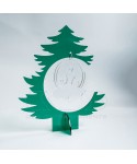 Albero di Natale in plexiglass verde Addobbi natalizi su misura.