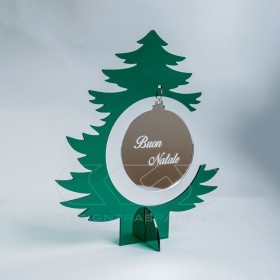 Árbol de Navidad de metacrilato verde Adornos navideños a medida.