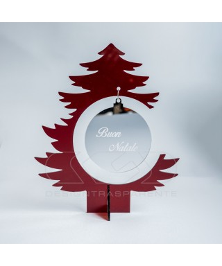 Red acrylic Christmas Tree custom Christmas decorations.