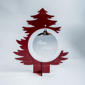 Red acrylic Christmas Tree custom Christmas decorations.