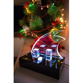 Decorazioni di Natale: presepe moderno in plexiglass