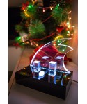 Decorazioni di Natale: presepe moderno in plexiglass