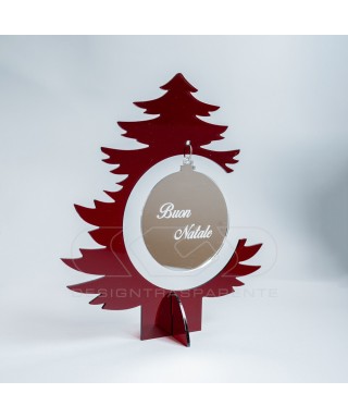 Red acrylic Christmas Tree custom Christmas decorations.