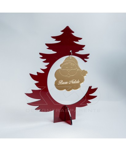 Red acrylic Christmas Tree custom Christmas decorations.