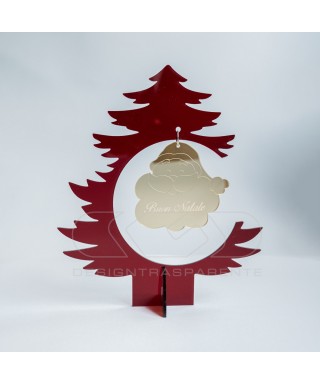 Red acrylic Christmas Tree custom Christmas decorations.
