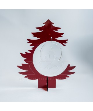 Red acrylic Christmas Tree custom Christmas decorations.
