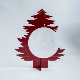 Red acrylic Christmas Tree custom Christmas decorations.