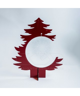 Red acrylic Christmas Tree custom Christmas decorations.