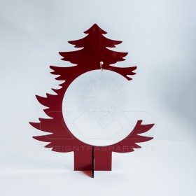 Red acrylic Christmas Tree custom Christmas decorations.