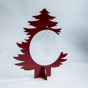 Red acrylic Christmas Tree custom Christmas decorations.