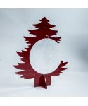 Albero di Natale in plexiglass rosso Addobbi natalizi su misura.