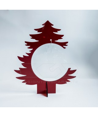 Red acrylic Christmas Tree custom Christmas decorations.