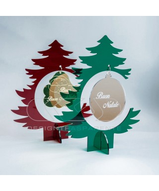 Red acrylic Christmas Tree custom Christmas decorations.