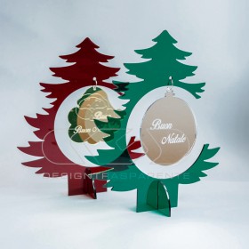 Red acrylic Christmas Tree custom Christmas decorations.