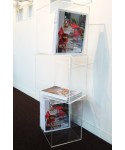 Floor cube cm 40 clear acrylic display case.
