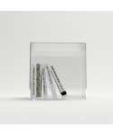 Floor cube cm 40 clear acrylic display case.