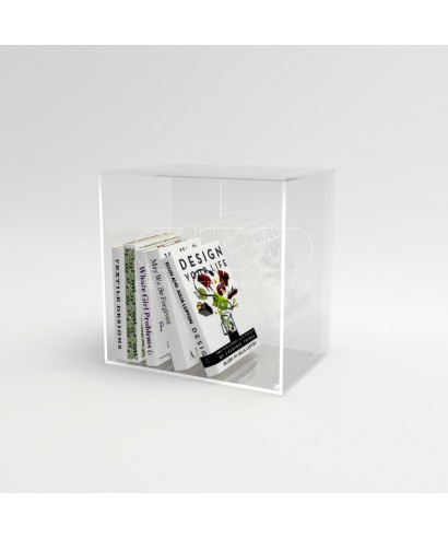 Floor cube cm 40 clear acrylic display case