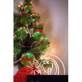Presepe moderno Verona in plexiglass trasparente illuminato a led