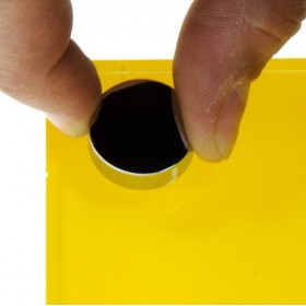 Mensola Cubo cm 35 in plexiglass colorato bianco espositore da parete.