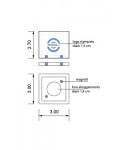 Scatolina in plexiglass con logo chiusura a magnete Cliniclab.