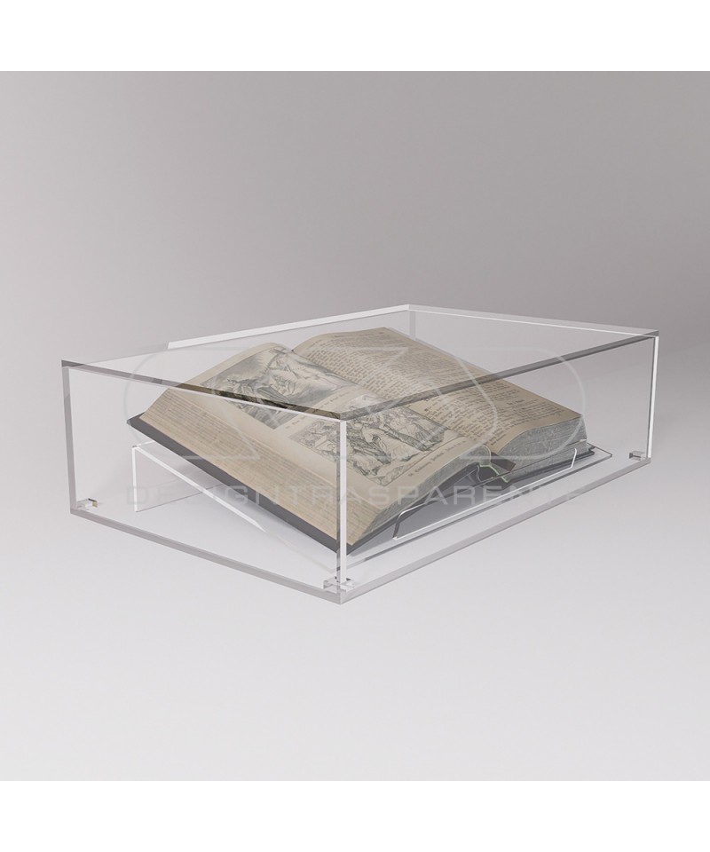20 cm Transparent acrylic protective showcase box for antique books