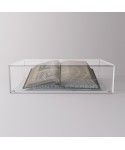 30 cm Transparent acrylic protective showcase box for antique books.