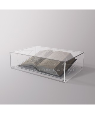 40 cm Transparent acrylic protective showcase box for antique books.