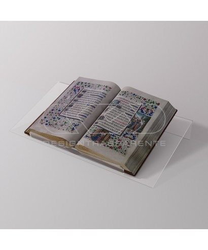 Lectern 30 cm transparent acrylic tabletop bookstand for books.