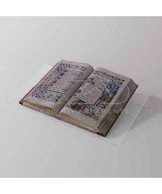 Atril de sobramesa 40 cm para libros en metacrilato transparente.