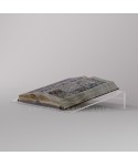 Lectern 45 cm transparent acrylic tabletop bookstand for books.
