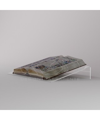 Atril de sobramesa 50 cm para libros en metacrilato transparente.