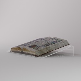 Lectern 60 cm transparent acrylic tabletop bookstand for books.