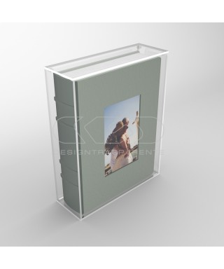 Acrylic case width 30 dustproof box for wedding photo albums.