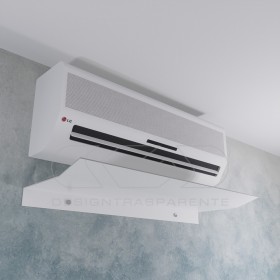 cm 90 white acrylic Air conditioner deflector.