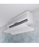 Deflector de aire acondicionado 90 cm de metacrilato blanco.