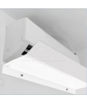 Deflector de aire acondicionado 110 cm de metacrilato blanco.