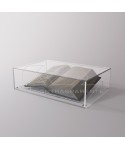 Teca e leggio cm 55 espositore in plexiglass protezione libri antichi.