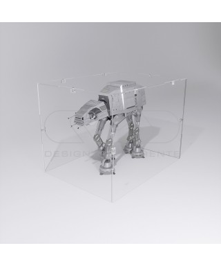 Economic 10x10 transparent acrylic showcase to assemble.