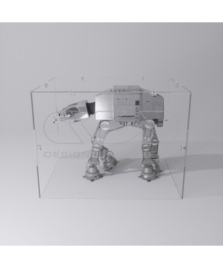 Economic 10x10 transparent acrylic showcase to assemble.