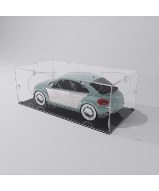 Economic 15x10 transparent acrylic showcase to assemble