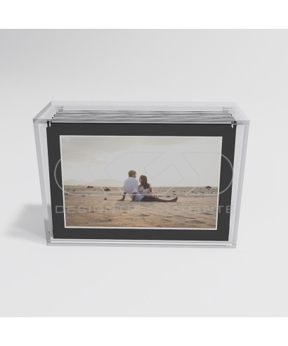 Acrylic case width 35 dustproof box for wedding photo albums.
